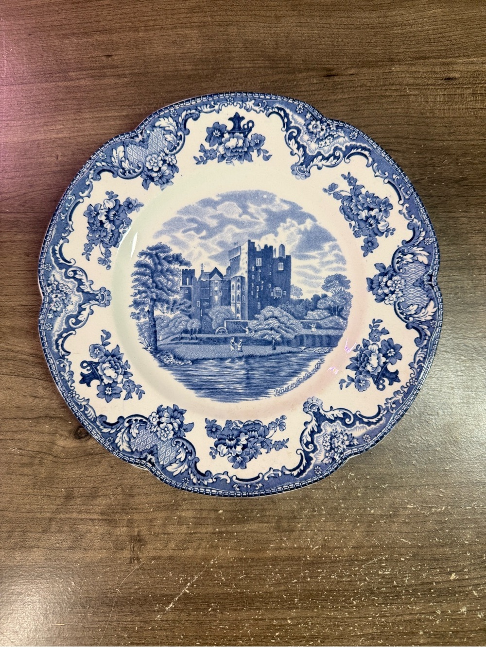 Johnson Bros Old Britain Castles Blarney Castle Blue 10” Dinner Plates England 2